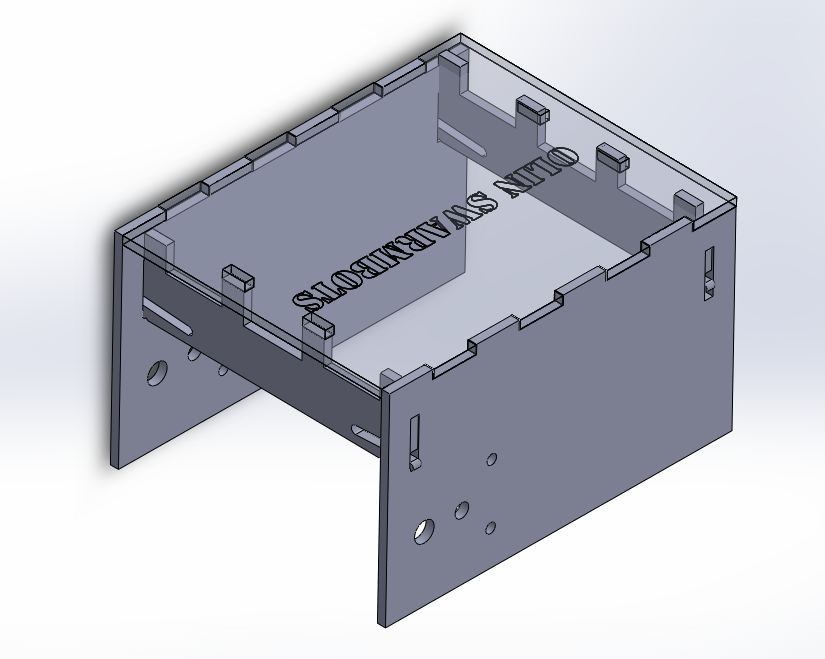 Figure 1. CAD of final chassis (rev 4)